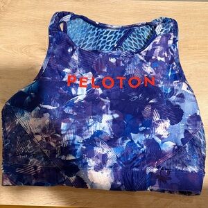 Peloton Multicolor Sports Bra with Red Logo